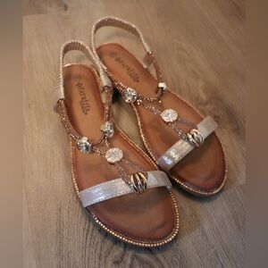 Women's Champagne Gold Sandals